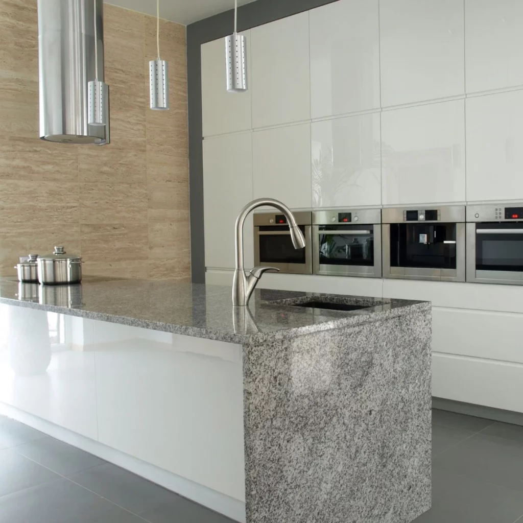 Grey Granite Isaldn And Wrapover Worktop