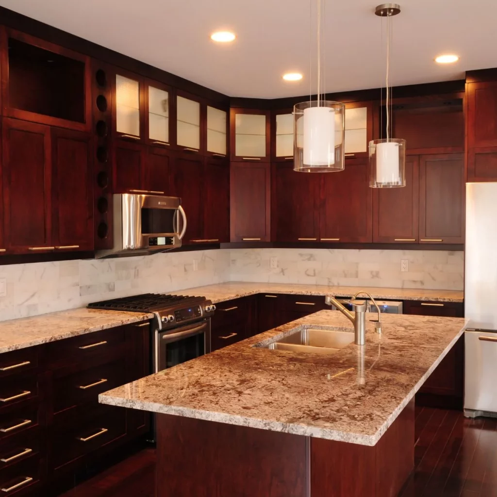 Brown Granite Kitchen Worktops