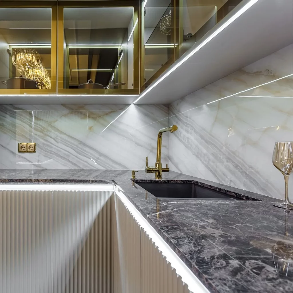 Italian Style Luxury Kitchen Granite Worktops