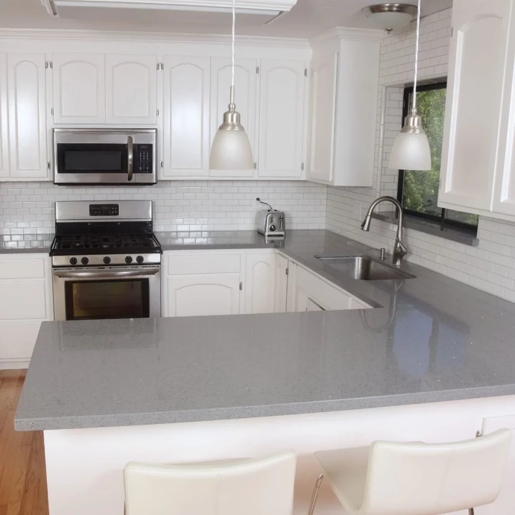 Grey Quartz Kitchen Worktop