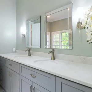 Quartz Bathroom Countertop Cut With 2 Sinks (square) (1)