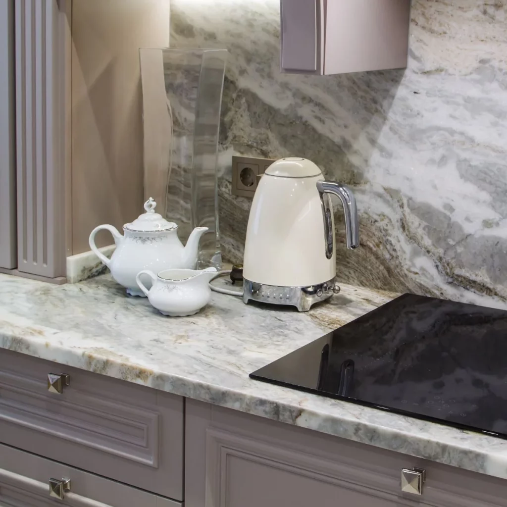 White Quartz Kitchen Worktop